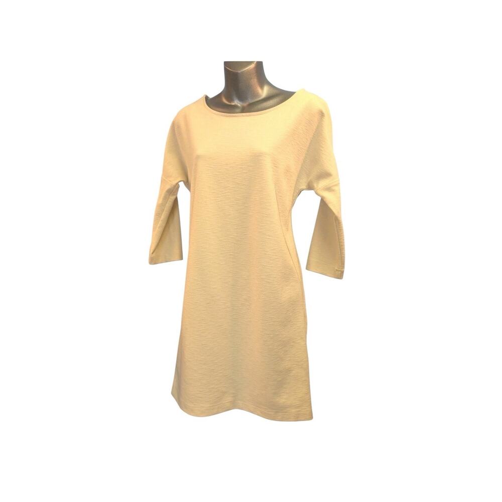 New $675 Sessun Ivory Dolman S‎ Sleeve Structured Dress Minimalist Wedding Guest